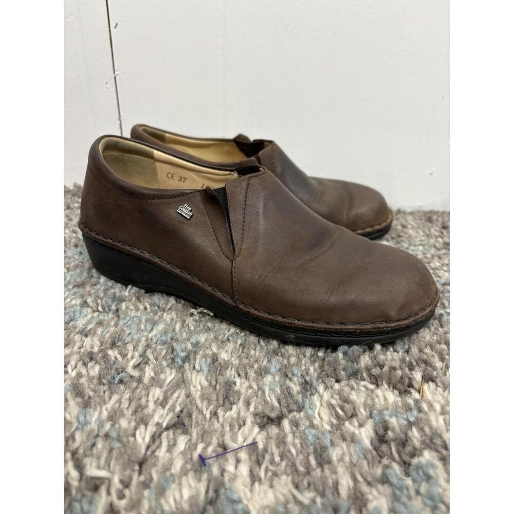 Finn Comfort Shoes Womens 37 Newport Slip On Loafers Cork Bed Leather Germany 7
